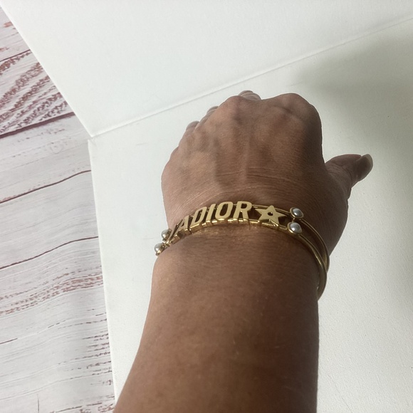 J’ADIOR Gold Cuff Bangle Bracelet - Picture 6 of 6